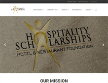 Tablet Screenshot of hospitalityscholarships.org